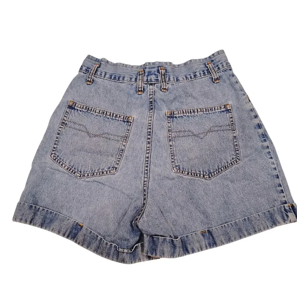 VTG Sostanza Contemporary Apparel Women’s Cuffed Jean Shorts Size 7/8 Y2K 27" - Picture 2 of 7